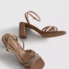 Riemchensandalen mit Strass und High Heels