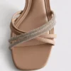 Riemchensandalen mit Strass und High Heels