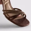 Riemchensandalen mit Strass und High Heels