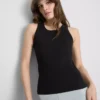 Ripp-Tanktop mit Racerback aus baumwollreichem Material Ripp-Tanktop mit Racerback aus baumwollreichem Material