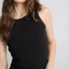 Ripp-Tanktop mit Racerback aus baumwollreichem Material Ripp-Tanktop mit Racerback aus baumwollreichem Material