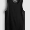 Ripp-Tanktop mit Racerback aus baumwollreichem Material Ripp-Tanktop mit Racerback aus baumwollreichem Material