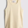 Ripp-Tanktop mit Racerback aus baumwollreichem Material Ripp-Tanktop mit Racerback aus baumwollreichem Material