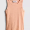 Ripp-Tanktop mit Racerback aus baumwollreichem Material Ripp-Tanktop mit Racerback aus baumwollreichem Material