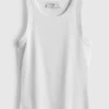 Ripp-Tanktop mit Racerback aus baumwollreichem Material Ripp-Tanktop mit Racerback aus baumwollreichem Material