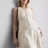 Ärmelloses Minikleid mit V-Ausschnitt Ärmelloses Minikleid mit V-Ausschnitt