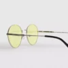 Runde, getönte Metall-Sonnenbrille