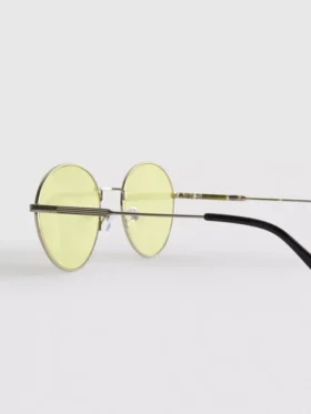Runde, getönte Metall-Sonnenbrille