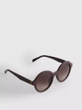 Runde getönte Sonnenbrille