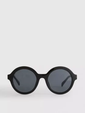 Runde getönte Sonnenbrille