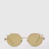 Runde Sonnenbrille mit Blumenmotiv Runde Sonnenbrille mit Blumenmotiv