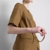 Safari-Blazer aus Baumwollmischung mit Gürtel Safari-Blazer aus Baumwollmischung mit Gürtel