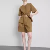 Safari-Stil-Shorts aus Baumwollmischung Safari-Stil-Shorts aus Baumwollmischung
