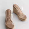 Sandalen mit Keilabsatz aus Plexiglas