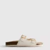 Sandalen mit lasergeschnittenem Fußbett