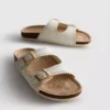 Sandalen mit lasergeschnittenem Fußbett
