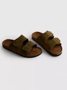 Sandalen mit zwei Riemen und klobiger Sohle
