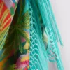 Sarong mit Fransen und tropischem Print Sarong mit Fransen und tropischem Print