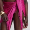 Sarong mit Pailletten und Quasten