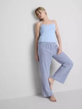 Schlafanzug-Hose aus Baumwoll-Gingham Schlafanzug-Hose aus Baumwoll-Gingham