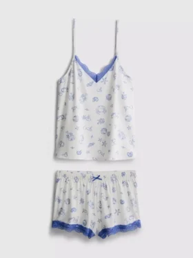 Schlafanzug mit Shorts und Top