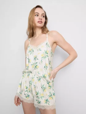 Schlafanzug mit Top und Shorts