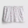 Schlafanzug-Shorts aus Dobby-Baumwolle mit Blumenmuster Schlafanzug-Shorts aus Dobby-Baumwolle mit Blumenmuster