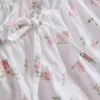 Schlafanzug-Shorts aus Dobby-Baumwolle mit Blumenmuster Schlafanzug-Shorts aus Dobby-Baumwolle mit Blumenmuster