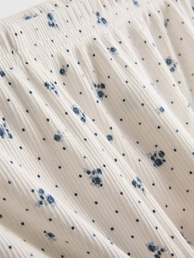 Schlafanzug-Shorts aus geripptem Jersey Schlafanzug-Shorts aus geripptem Jersey