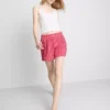 Schlafanzug-Shorts aus gewebter Baumwolle Schlafanzug-Shorts aus gewebter Baumwolle