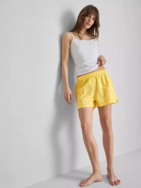 Schlafanzug-Shorts aus gewebter Baumwolle