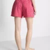 Schlafanzug-Shorts aus gewebter Baumwolle Schlafanzug-Shorts aus gewebter Baumwolle