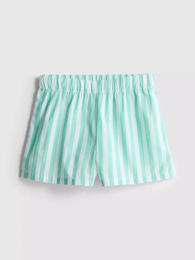 Schlafanzug-Shorts aus gewebter Baumwolle Schlafanzug-Shorts aus gewebter Baumwolle