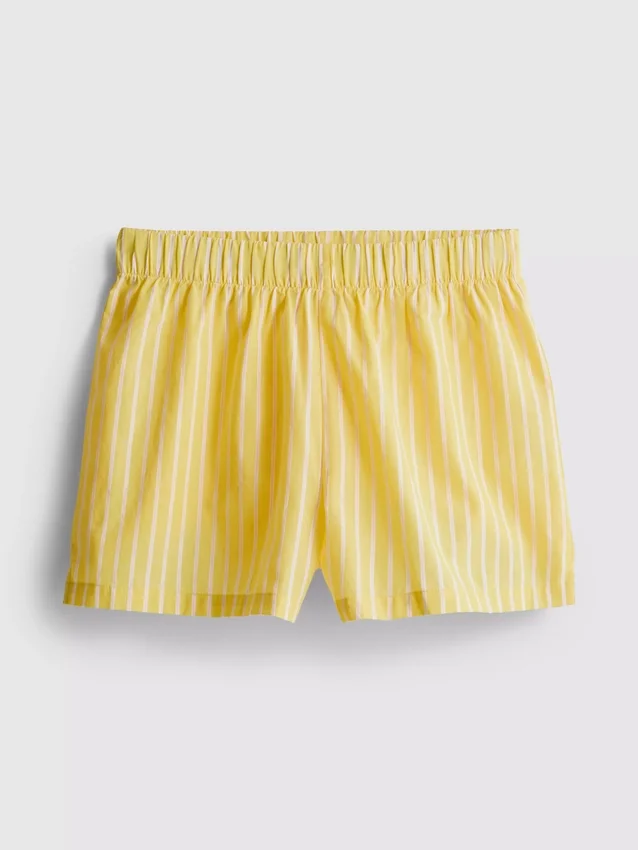 Schlafanzug-Shorts aus gewebter Baumwolle Schlafanzug-Shorts aus gewebter Baumwolle