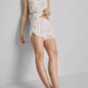 Schlafanzug-Shorts mit Blumenmuster Schlafanzug-Shorts mit Blumenmuster