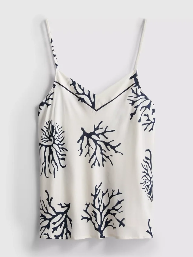 Schlafanzug-Top mit Korallenprint Schlafanzug-Top mit Korallenprint