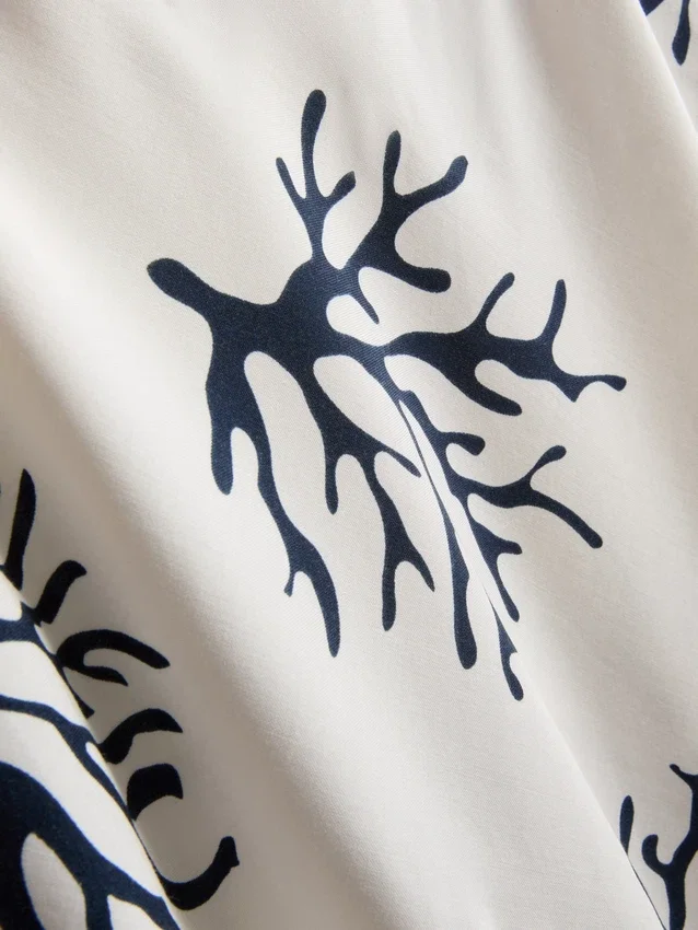 Schlafanzug-Top mit Korallenprint Schlafanzug-Top mit Korallenprint