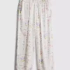 Schlafhose mit weitem Bein und Blumenmuster Schlafhose mit weitem Bein und Blumenmuster