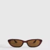 Schlanke Cat-Eye-Sonnenbrille