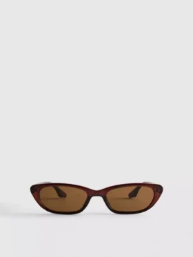 Schlanke Cat-Eye-Sonnenbrille