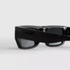 Schlanke Sonnenbrille mit rechteckigem Rahmen Schlanke Sonnenbrille mit rechteckigem Rahmen