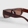 Schlanke Sonnenbrille mit rechteckigem Rahmen Schlanke Sonnenbrille mit rechteckigem Rahmen