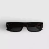 Schlanke Sonnenbrille mit rechteckigem Rahmen Schlanke Sonnenbrille mit rechteckigem Rahmen