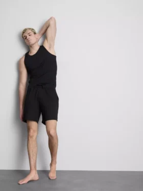 Schmal geschnittenes, geripptes Tanktop