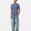 Schmal geschnittenes Stretch-T-Shirt Schmal geschnittenes Stretch-T-Shirt
