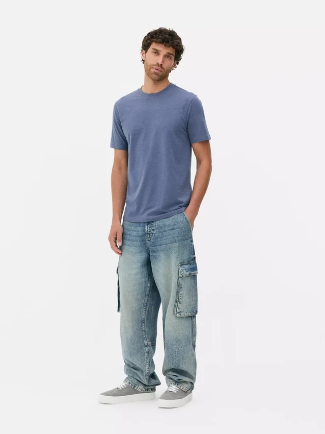 Schmal geschnittenes Stretch-T-Shirt Schmal geschnittenes Stretch-T-Shirt