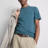 Schmal geschnittenes Stretch-T-Shirt Schmal geschnittenes Stretch-T-Shirt