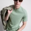 Schmal geschnittenes Stretch-T-Shirt Schmal geschnittenes Stretch-T-Shirt