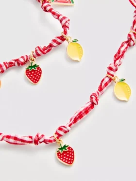 Schmuckset mit Obst-Anhängern