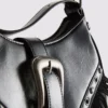 Schultertasche mit Fransen und Schnalle
